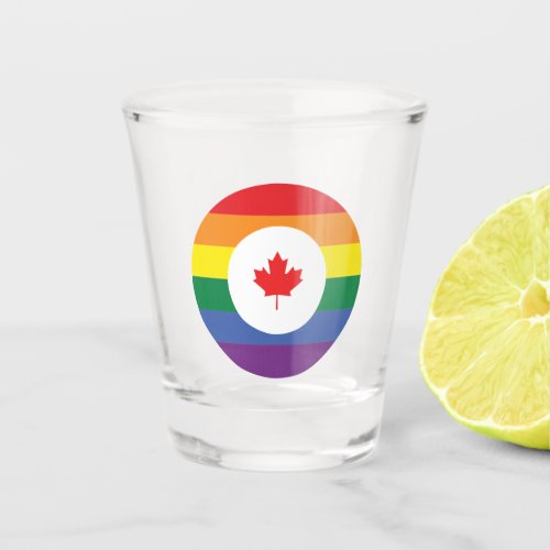 Canada Gay Pride Shot Glass