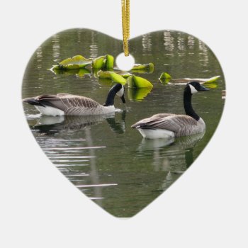 Canada Geese Ceramic Ornament by northwest_photograph at Zazzle
