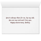 Canada Geese Happy Anniversary Card (Inside Horizontal (Bottom))