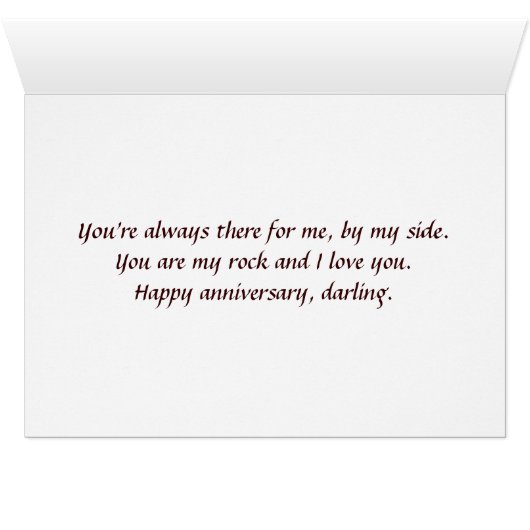 Canada Geese Happy Anniversary Card (Inside Horizontal (Bottom))