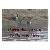 Canada Geese Happy Anniversary Card (Front Horizontal)