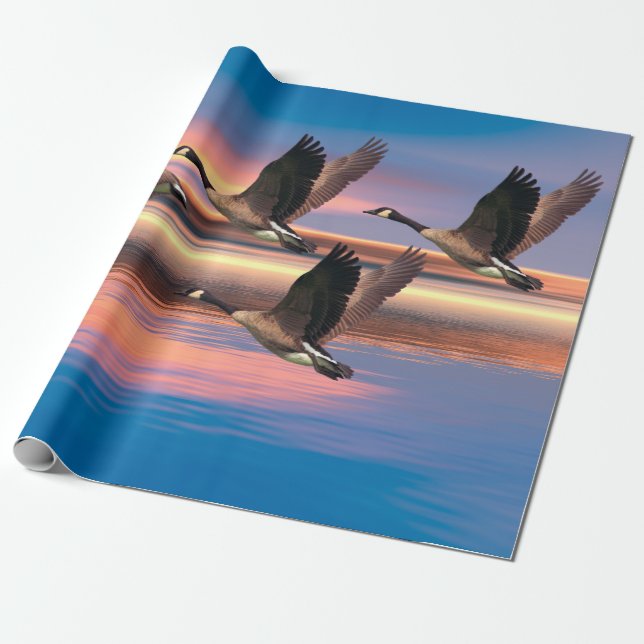 Canada Geese image for Wrapping Paper (Unrolled)