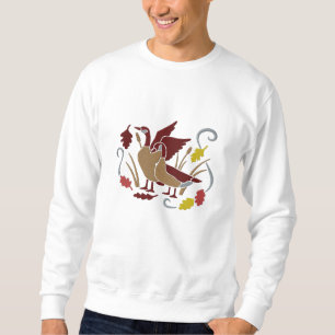 Canada  Geese in Autumn Embroidered Sweatshirt