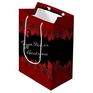 Canada Gift Bags Custom Canada Maple Leaf Gift Bag