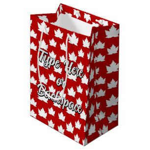 Canada Gift Bags Cute Canada Maple Leaf Gift Bag