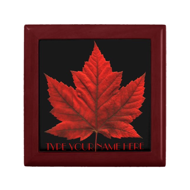 Canada Gift Box Custom Canada Souvenir Jewelry Box (Front)