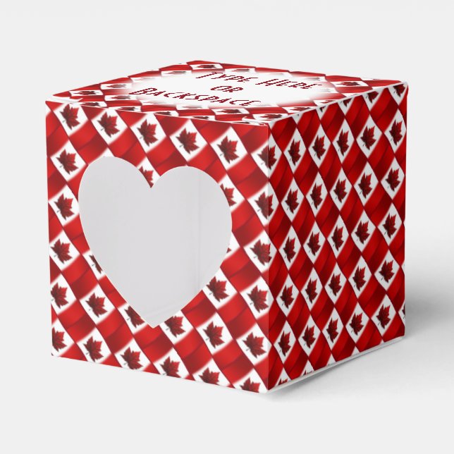 Canada Gift Box Personalize Canada Flag Gift Boxes (Front Side)