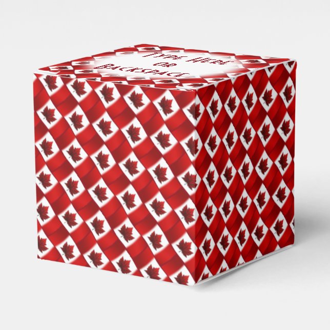 Canada Gift Box Personalize Canada Flag Gift Boxes (Front Side)
