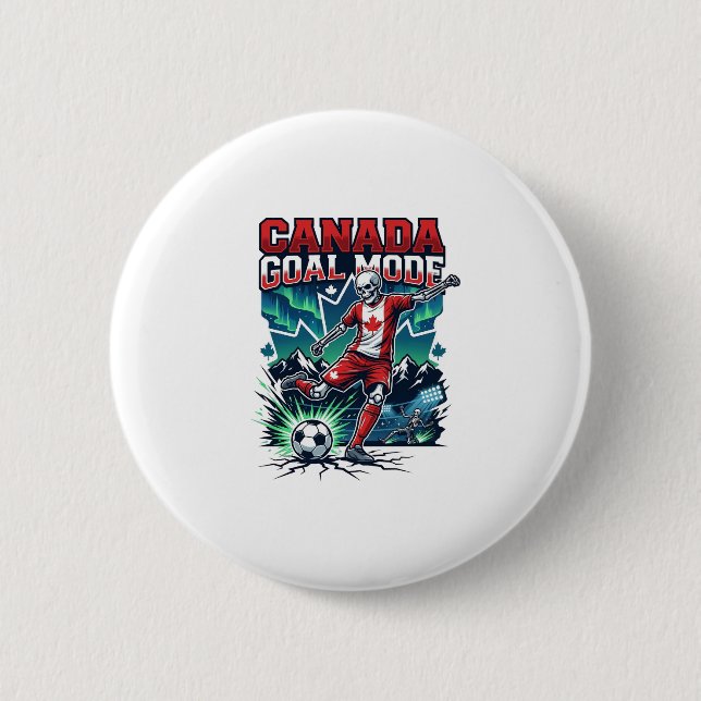 Canada Goal Mode Skeleton Striker Nations Dynamic  Button (Front)