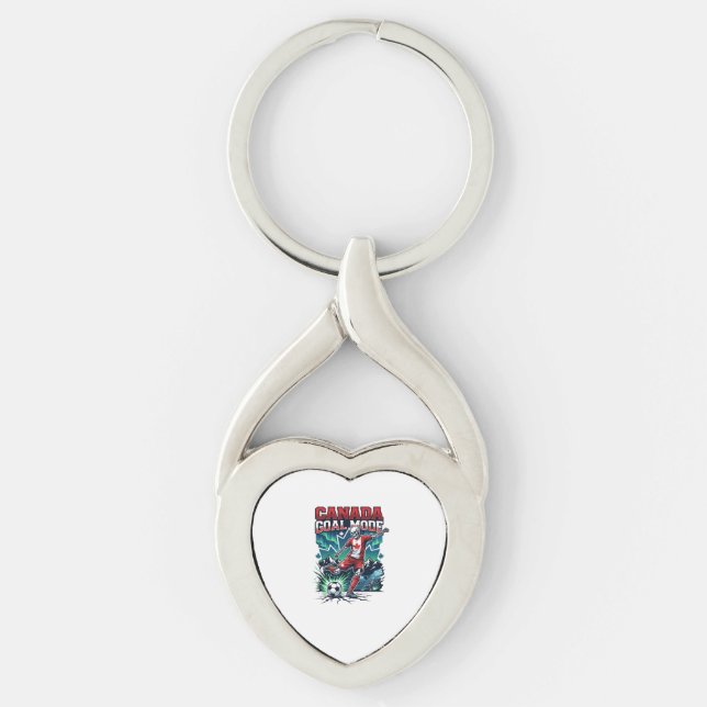 Canada Goal Mode Skeleton Striker Nations Dynamic  Keychain (Front)