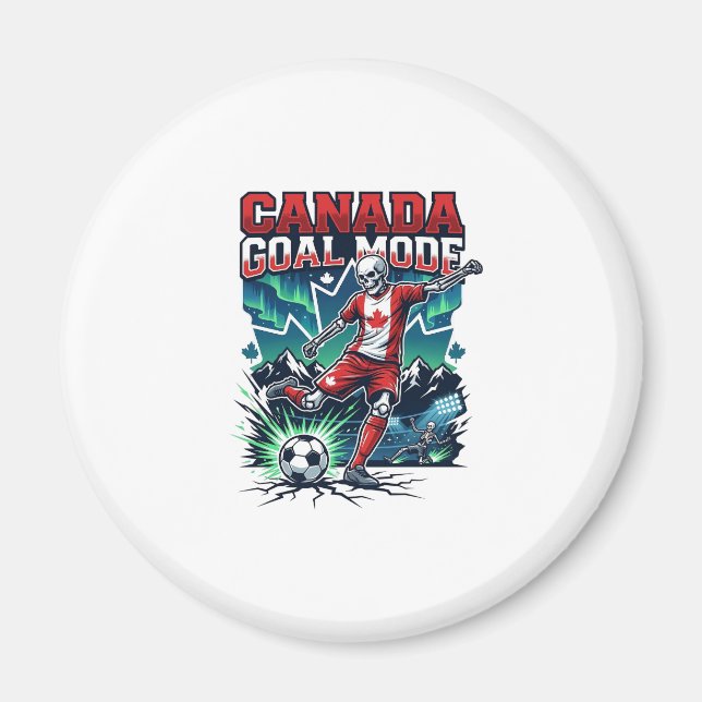 Canada Goal Mode Skeleton Striker Nations Dynamic  Magnet (Front)