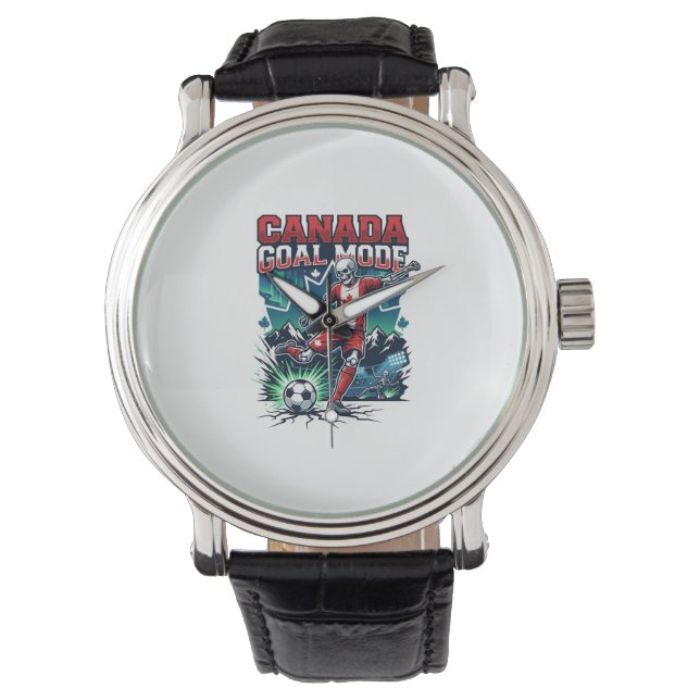 Canada Goal Mode Skeleton Striker Nations Dynamic  Watch (Front)