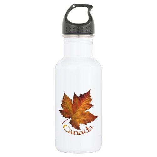 Canada Gold Maple Leaf Souvenir Water Bottle
