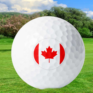 Canada Golf Balls, Canadian Flag Golfers /Patriots Balls