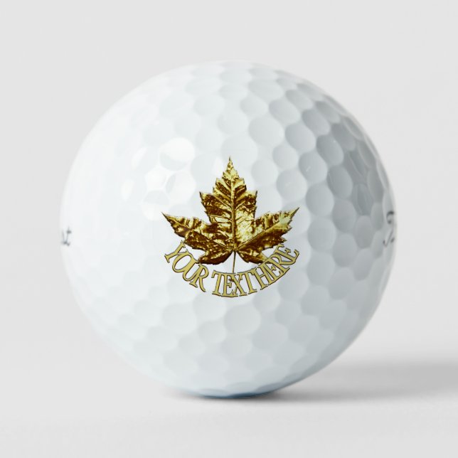 Canada Golf Balls Personalized Canada Golf Gifts (Front)