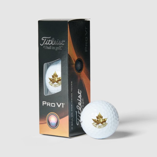 Canada Golf Balls Personalized Canada Golf Gifts (Packaging)