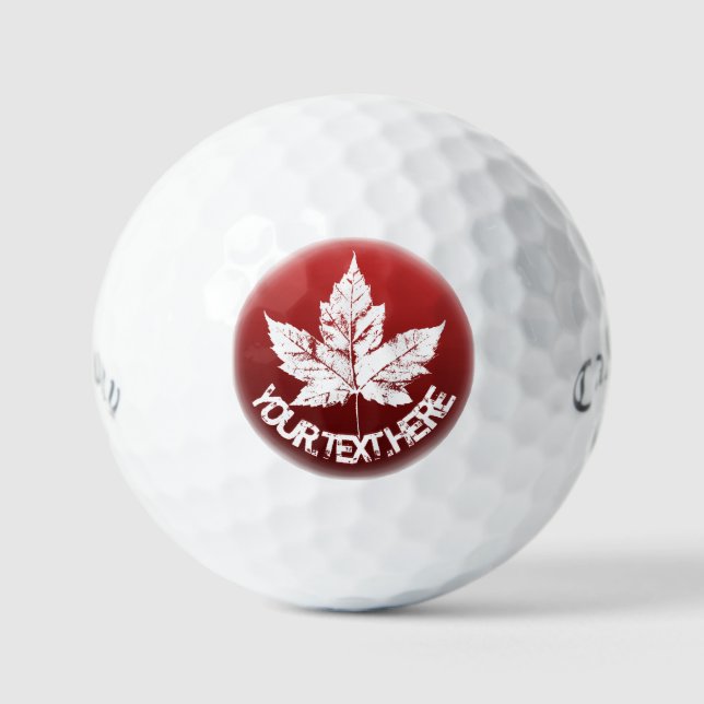 Canada Golf Balls Personalized Canada Golf Gifts (Front)