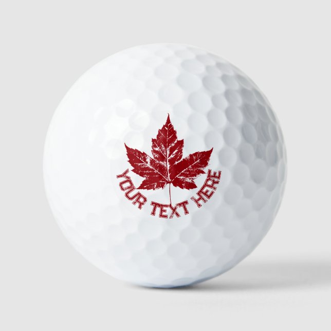 Canada Golf Balls Personalized Canada Golf Gifts (Front)