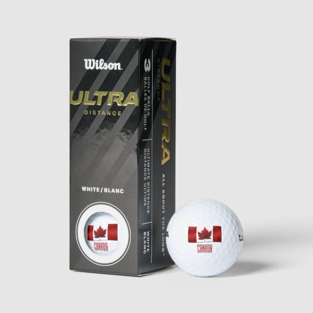 Canada Golf Balls Personalized Canada Golf Gifts (Packaging)