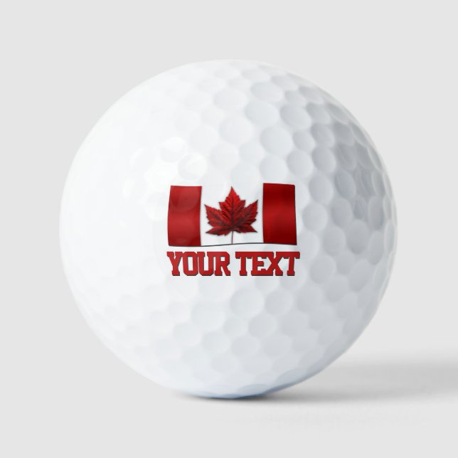 Canada Golf Balls Personalized Canada Golf Gifts (Front)