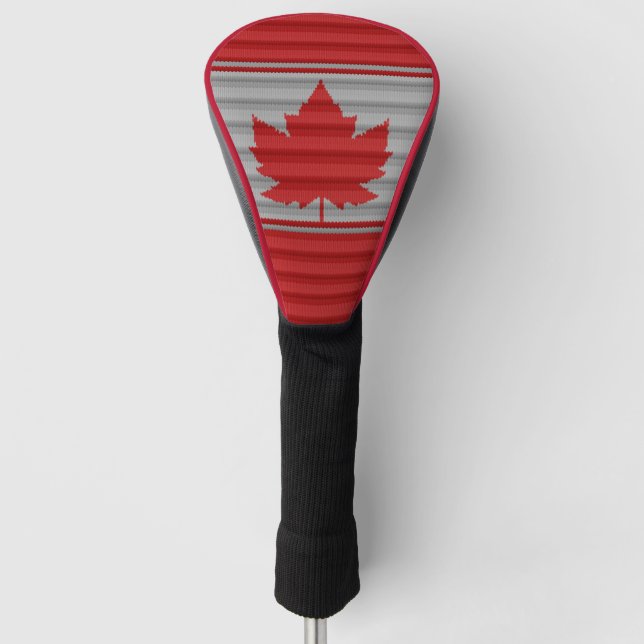Canada Golf Gifts Canada Maple Leaf Driver Cover (Front)