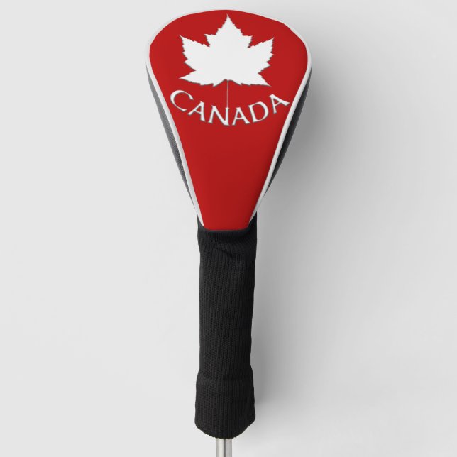 Canada Golf Gifts Canada Maple Leaf Driver Cover (Front)
