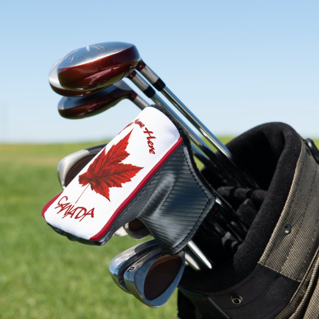 Canada Golf Gifts Canada Maple Leaf Putter Cover (In Situ)