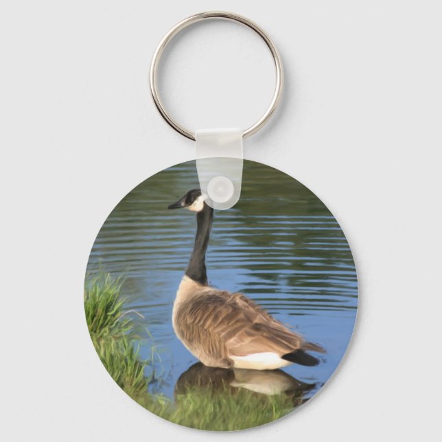 Canada Goose Animal Art Keychain (Front)