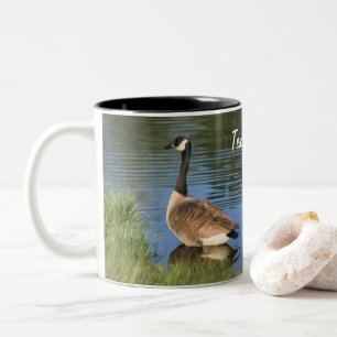 Canada Goose Animal Art Personalized Two-Tone Coffee Mug