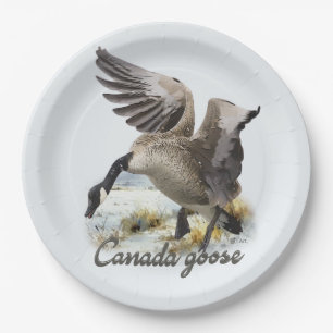 Canada Goose, Art Paper Plates
