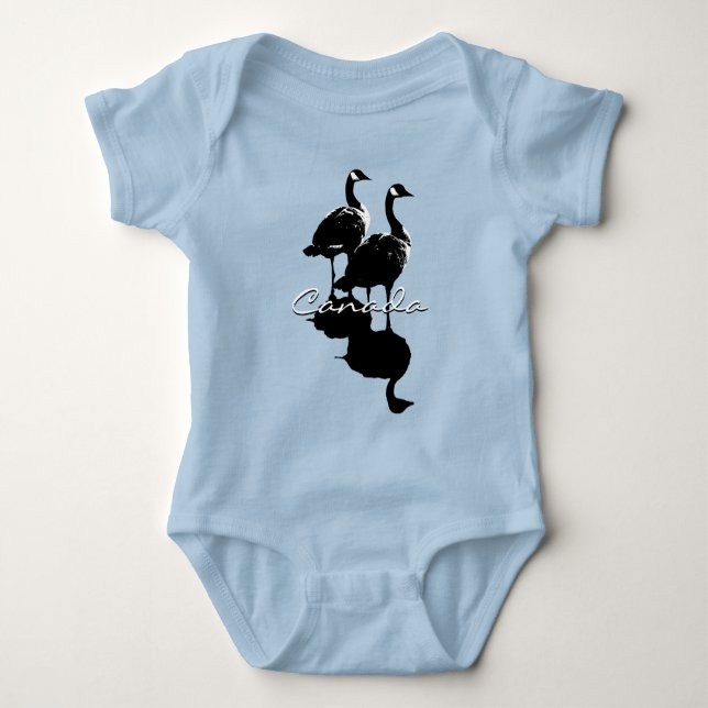 Canada Goose Baby One-piece Canada Creeper Custom (Front)