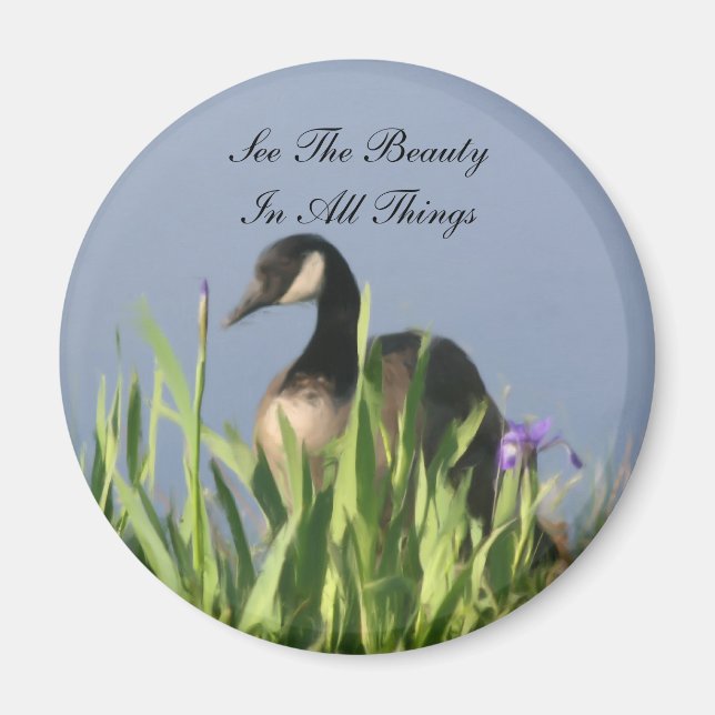 Canada Goose Beauty Inspirational Magnet (Front)