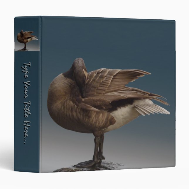 Canada Goose Binder Custom Canada Souvenir Binder (Front/Spine)