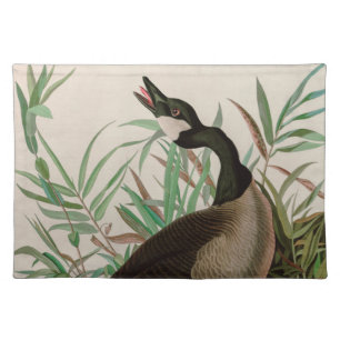 Canada Goose Birds of America Audubon Print Cloth Placemat