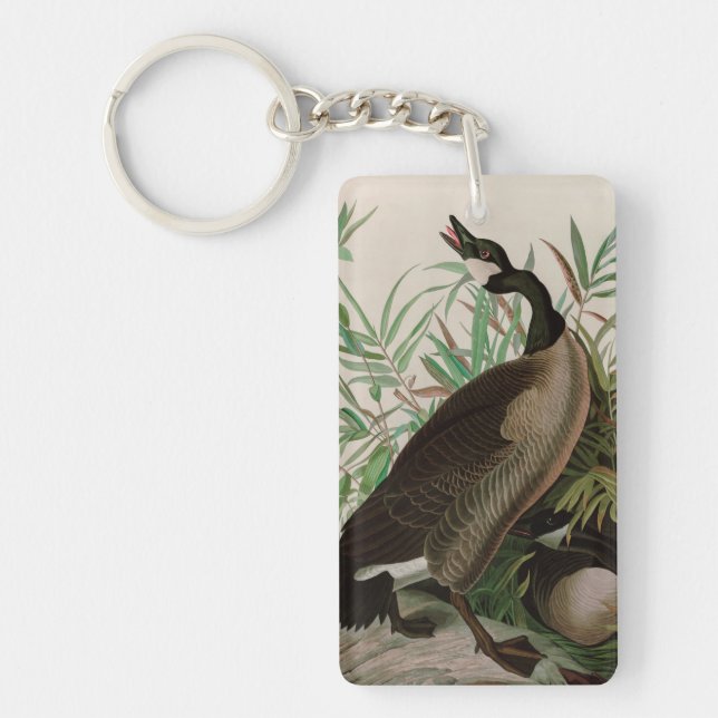 Canada Goose Birds of America Audubon Print Keychain (Front)