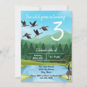 Canada Goose Birthday Invitation