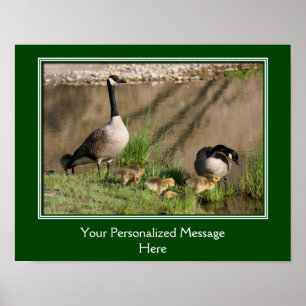 Canada Goose Family Create Your Own Quote Poster