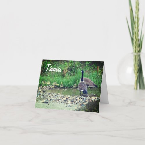 Canada Goose Family Customizable Thank You Card