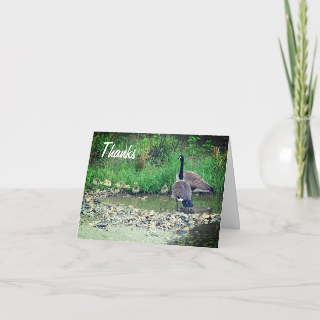 Canada Goose Family Customizable Thank You Card (Front)