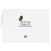 Canada Goose Irises Animal Art Card (Back Horizontal)