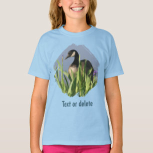 Canada Goose Irises Animal Art T-Shirt