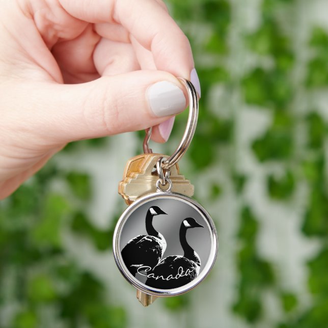 Canada Goose Key Chain Personalize Canada Souvenir (Hand)
