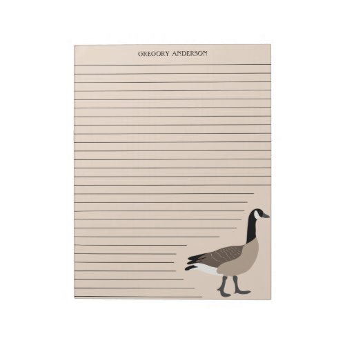 Canada Goose Lined Writing Paper Stationery Notepad