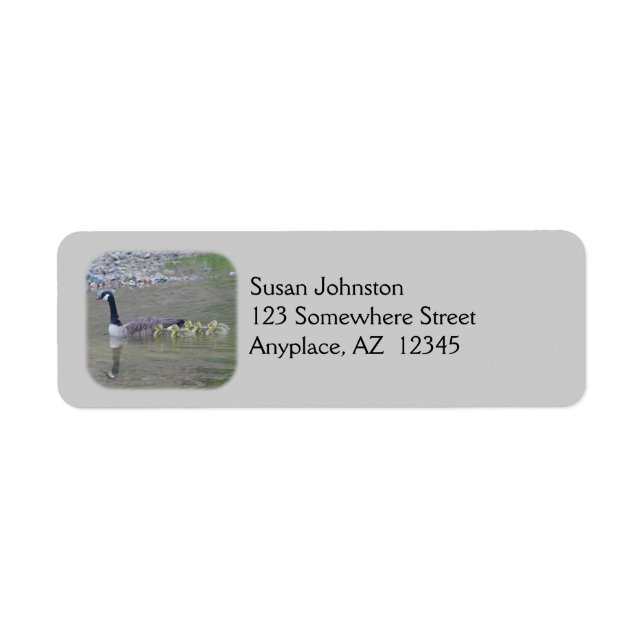 Canada Goose Mom And Babies Address Label (Front)
