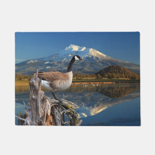 CANADA GOOSE ON THE LAKE DOORMAT