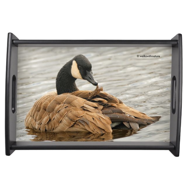 Canada Goose on the Lake Serving Tray (Front)