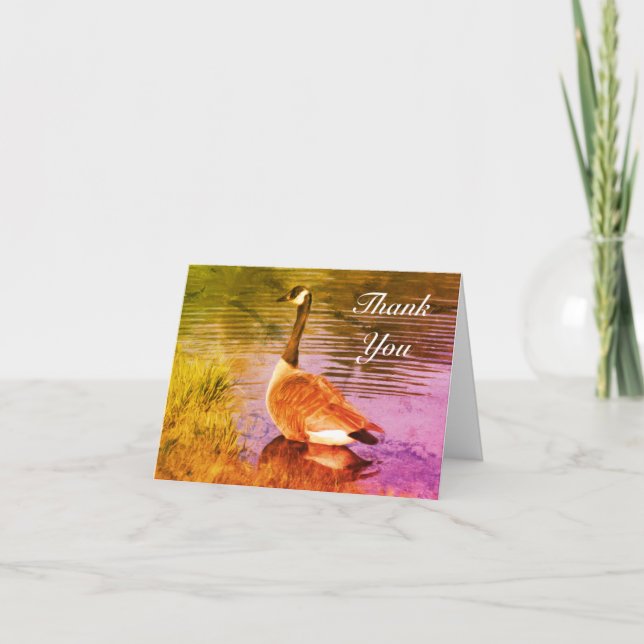 Canada Goose Painting Thank You Card (Front)