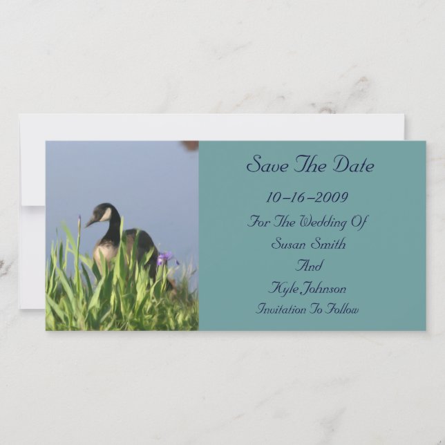Canada Goose Painting Wedding Save The Date (Front)