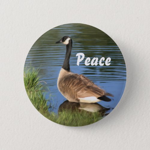 Canada Goose Peace Inspirational Button