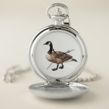 Canada Goose Pocket Watch by PixLifeBirds at Zazzle